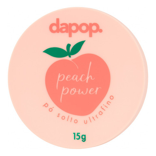 Pó Solto Ultrafino Dapop Peach Power 15g Acabamento Natural