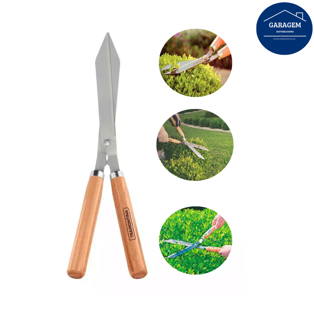 Tesoura de Poda Tramontina 12" para Grama, Jardim e Cerca Viva – Tesourão de Jardinagem