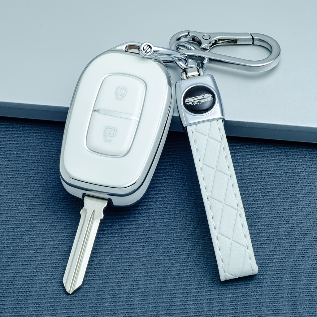 Capa TPU Para Chave De Carro Com Chaveiro Renault Captur , Koleos , Arkana , Dacia , Kadjar , Megane , Talisman , Espace
