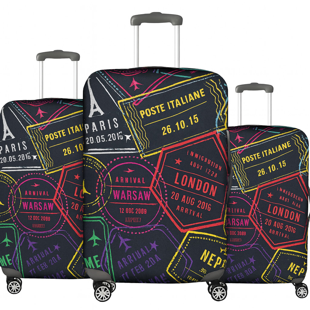 Capa Para Mala Selo Travel Bagagem Protetora Viagem Colorida Segurança Aeroporto P M G em Oferta na Shopee