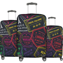 Capa Para Mala Selo Travel Bagagem Protetora Viagem Colorida Segurança Aeroporto P M G