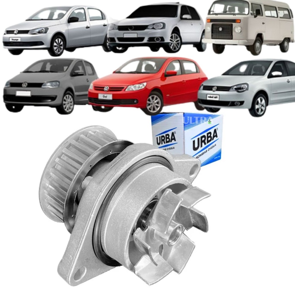 Bomba Água Motor para VM Gol / Fox / Golf / Kombi / Polo / Saveiro / Voyage / Space Fox  (Urba UB0630A)