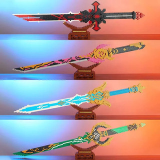 Blocos de Montar –  Brinquedo Samurai Ninja Anime, 711 Peças, Modelo Decorativo e Criativo