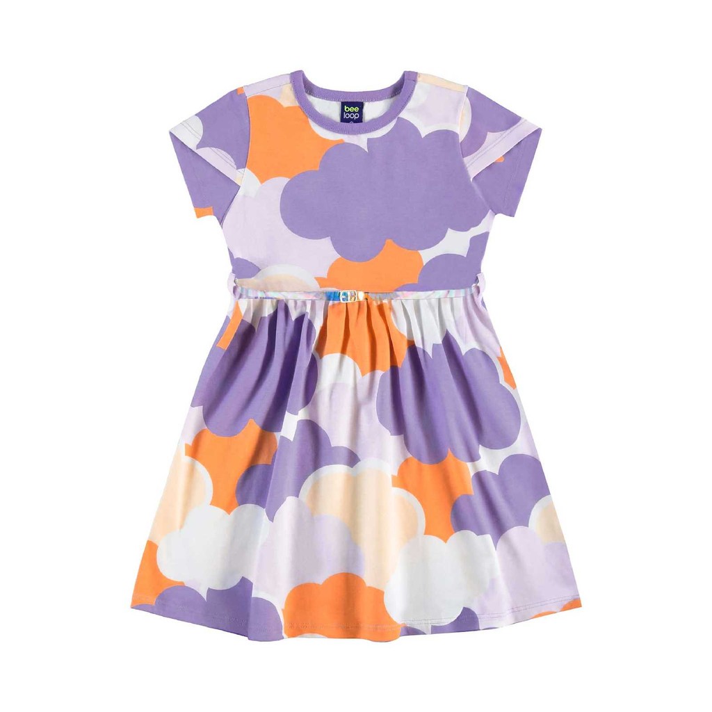 Vestido com Cinto Infantil Bee Loop
