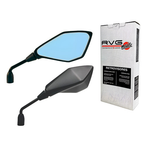 Retrovisor Kawasaki Z400 Fixo Honda Lente Convexa Azul Claro em Oferta na Shopee