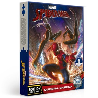 QUEBRA CABEÇA SPIDER MAN 500 PEÇAS TOYSTER PUZZLE HOMEM ARANHA FILME SUPER HERÓI MARVEL COMIC SPIDEY em Oferta na Shopee