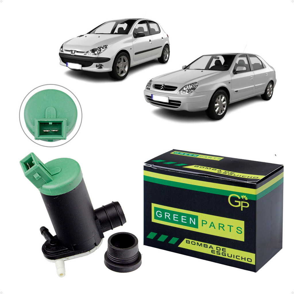 Bomba de Esguicho Reservatório Para-Brisa Peugeot 206 306 406 | Citroën Xsara Xantia ZX Berlingo em Oferta na Shopee