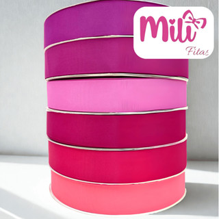 Fita de Gorgurão Lisa Mili Nº5 22mm 10 Metros Para Laços, Tiaras e Artesanato em Oferta na Shopee