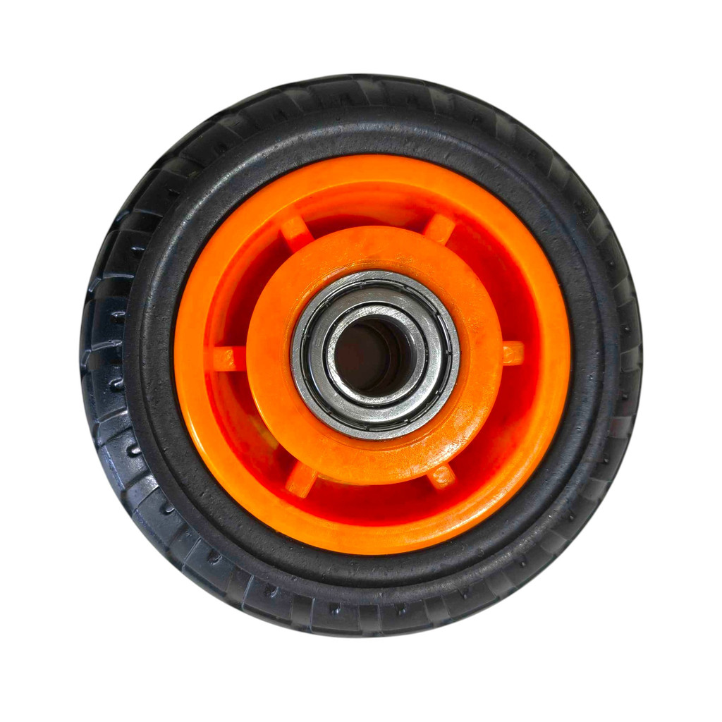Roda Maciça 5 Polegadas 12,5cm Com Rolamento Eixo Carrinho De Carga Idea