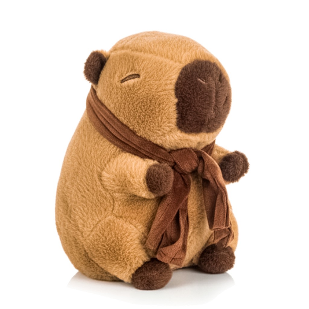 Capivara De Pelúcia Cachecol Divertida Brinquedo Macio Fofo Marrom Decoração - Dk Toys em Oferta na Shopee