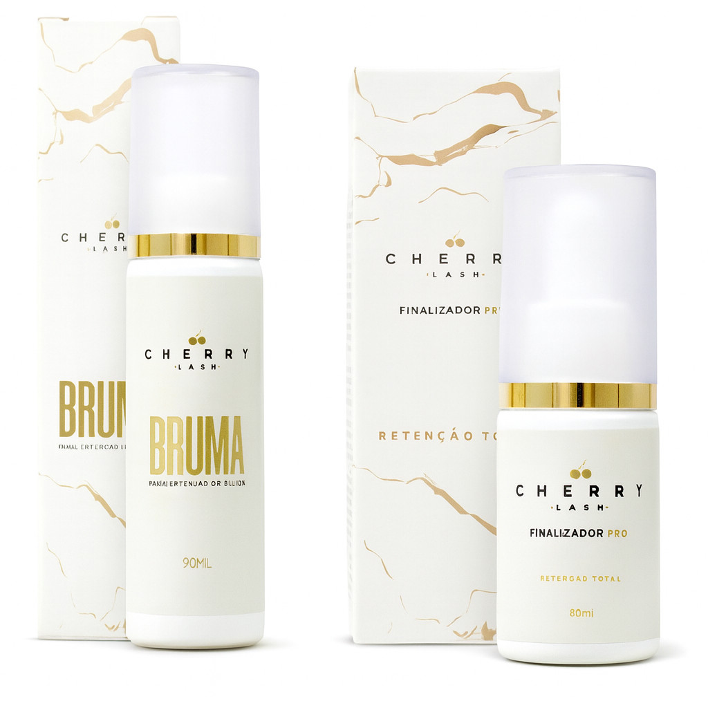 Kit Bruma + Finalizador Extensão De Cílios Cherry Lash Alongamento De Cilios Retenção Volume Adesivo em Oferta na Shopee