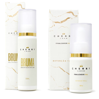 Kit Bruma + Finalizador Extensão De Cílios Cherry Lash Alongamento De Cilios Retenção Volume Adesivo em Oferta na Shopee