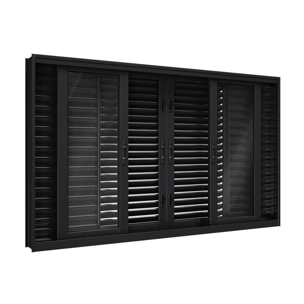 Janela de Aço Veneziana Flex 6 Folhas 120X150cm Facilitá Lucasa 120X150cm