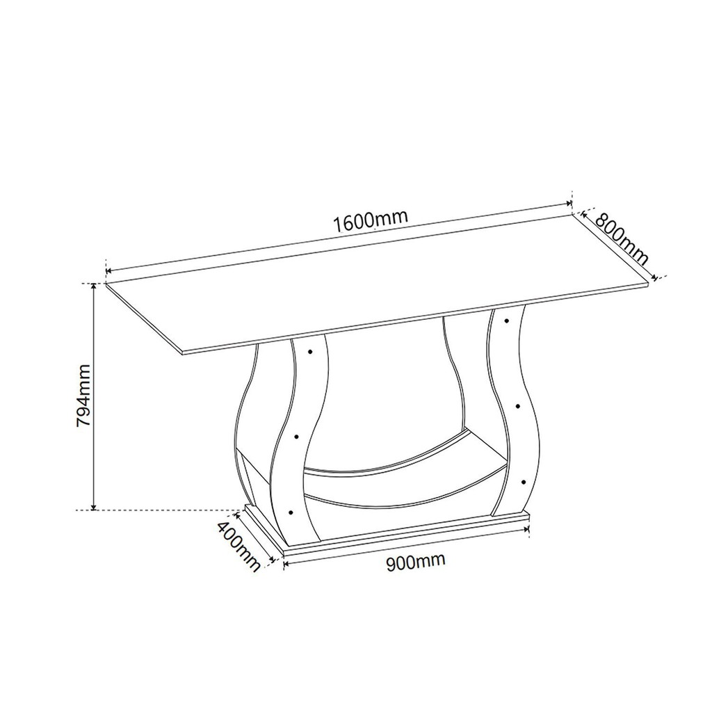 Detalhes do Mesa de Jantar Retangular Livia com 6 Cadeiras Venus Off White/Imbuia