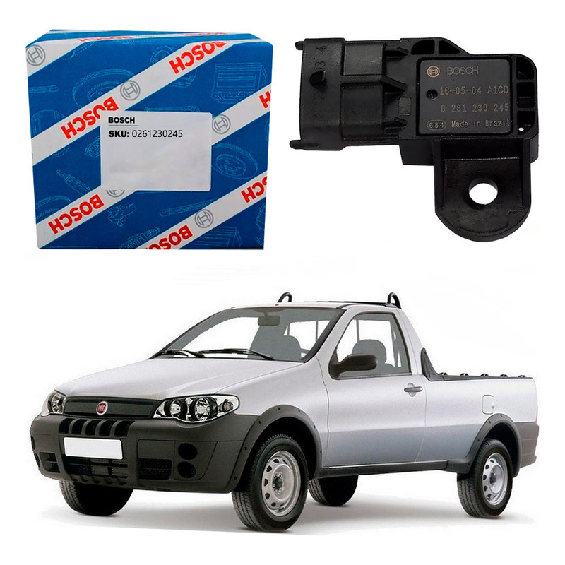 Sensor Map Bosch Strada 1.4 2005 A 2012 em Oferta na Shopee