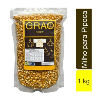 MILHO DE PIPOCA PREMIUM GRAO SPICE 1KG- GRÃOS SELECIONADOS, ALTO RENDIMENTO, SABOR ÚNICO em Oferta na Shopee