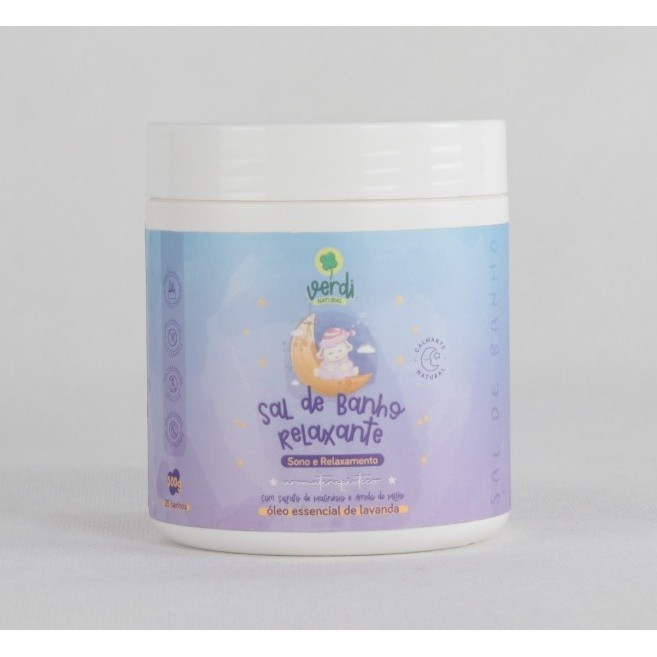 Sal de banho Infantil Relaxante Lavanda com Sal de Magnésio- VERDI