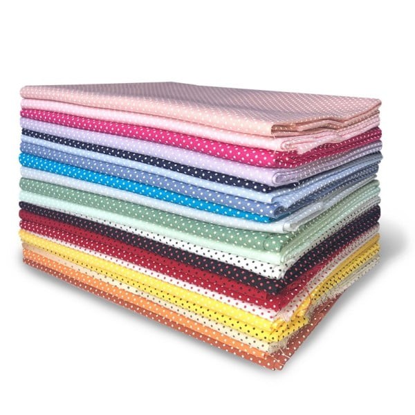 Tecido Tricoline Estampado Mini Micro Bolinha Artesanato Bolsa Vestido Ateliê Costura Pano Patchwork