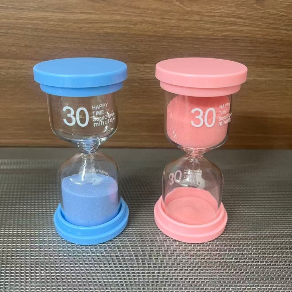Ampulheta simples plastico e vidro 30 MINUTO A-E