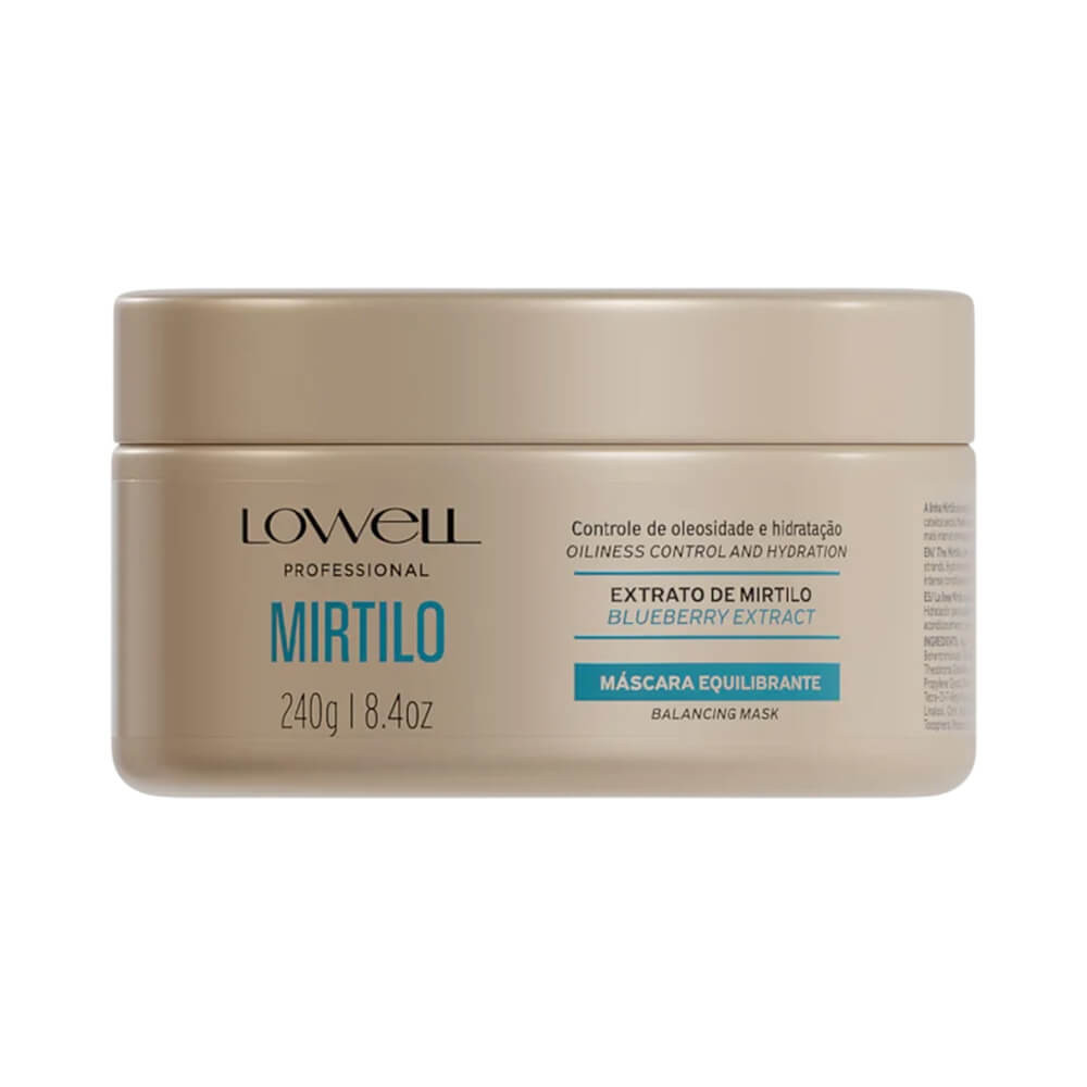 Máscara Capilar Lowell Mirtilo Equilibrante 240g