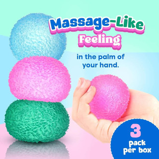 Bola Texturizada de Açúcar de Malte, Brinquedo Anti-stress Macio para Adultos e Crianças, Presente de Festa para Brincad