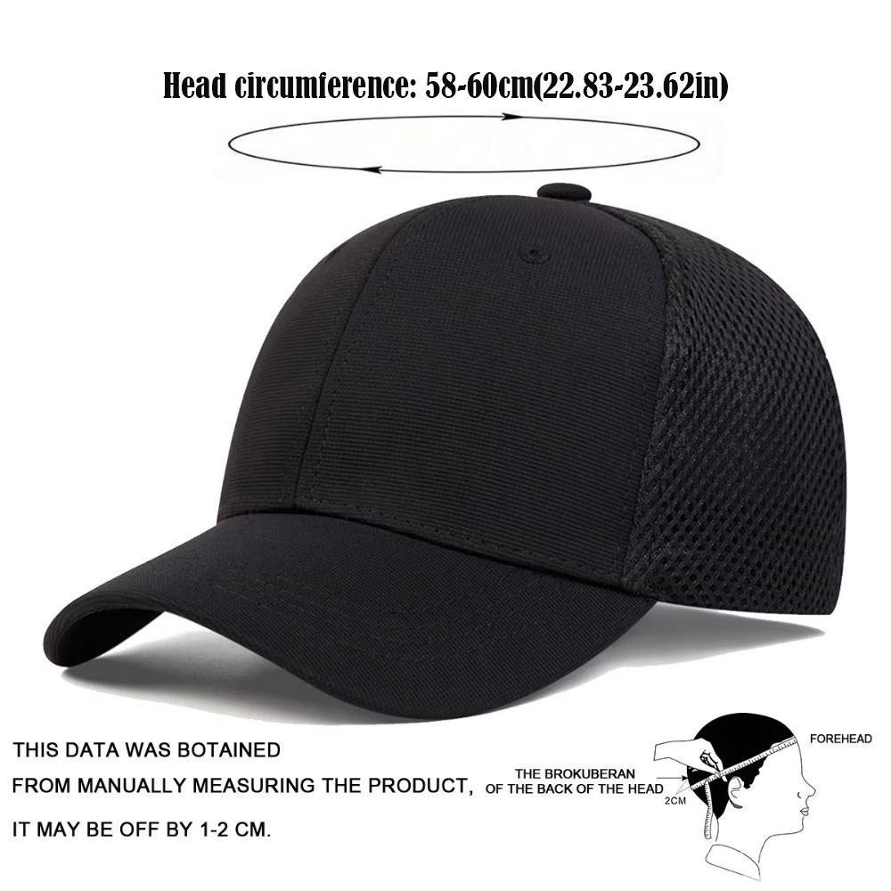 Chapéus De Placa Leve CEAE , Bonés De Beisebol Com Vedação Traseira Elasticidade Ajustável , Chapéu De Pesca Casual Resp