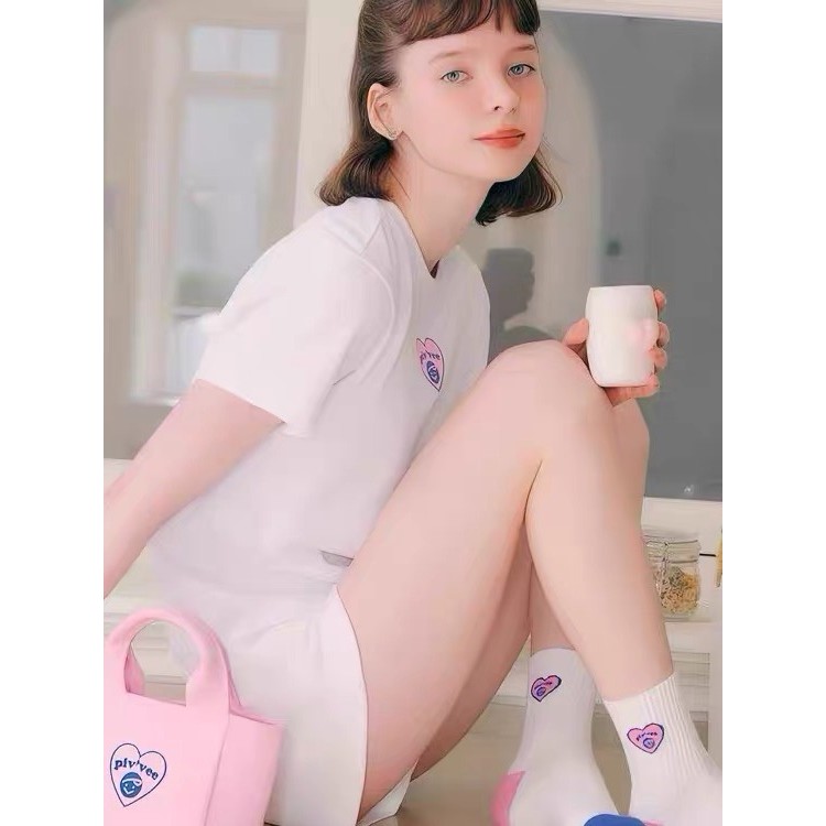 Coreia coreia 26 novo estilo pivvee golfe saco de golfe moda feminina bolsa amor logotipo bolsa