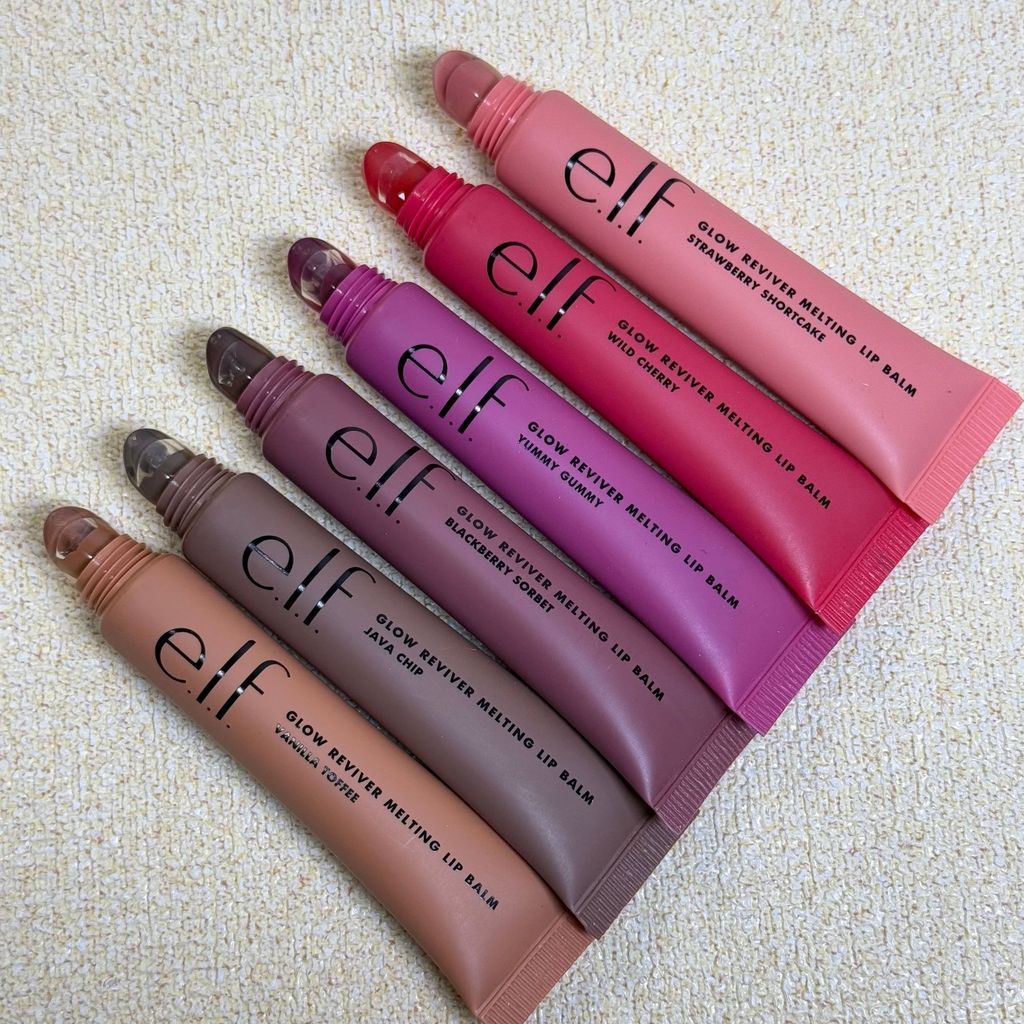 Bálsamo Labial Derretedor Revitalizante com Brilho Cross-border Elf, Bálsamo Labial Colorido, Brilho Labial, Batom 15g