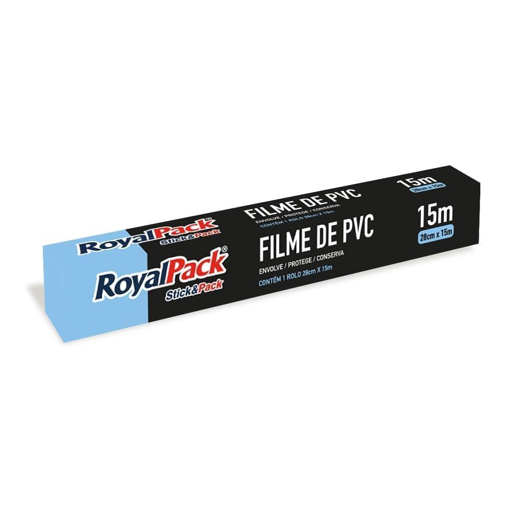 Filme PVC RoyalPack 28cmX15m - Embalagem com 25 Unidades