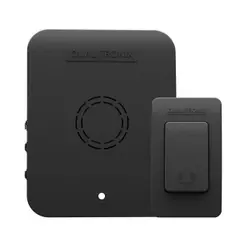 Campainha Eletrônica Qualitronix QC1P - Sem Fio, Longo Alcance, Preto, Bivolt