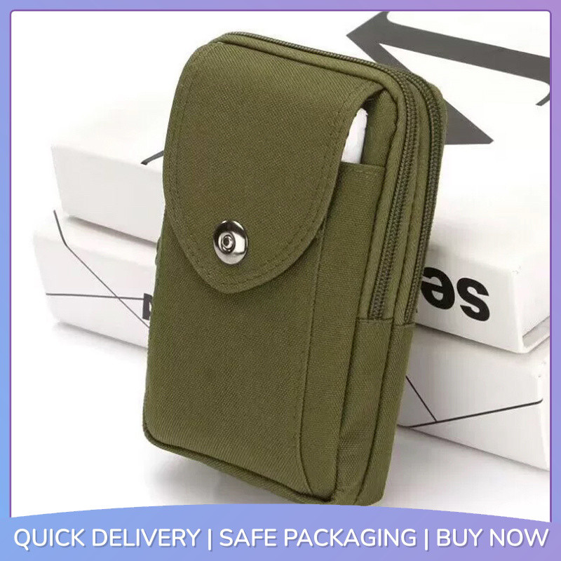< PQ > Durável 1pc Molle Telefone Bolsa Titular 6.5 Polegada Smartphones Cinto Loop Cinta Para Homens Acessório De Viage