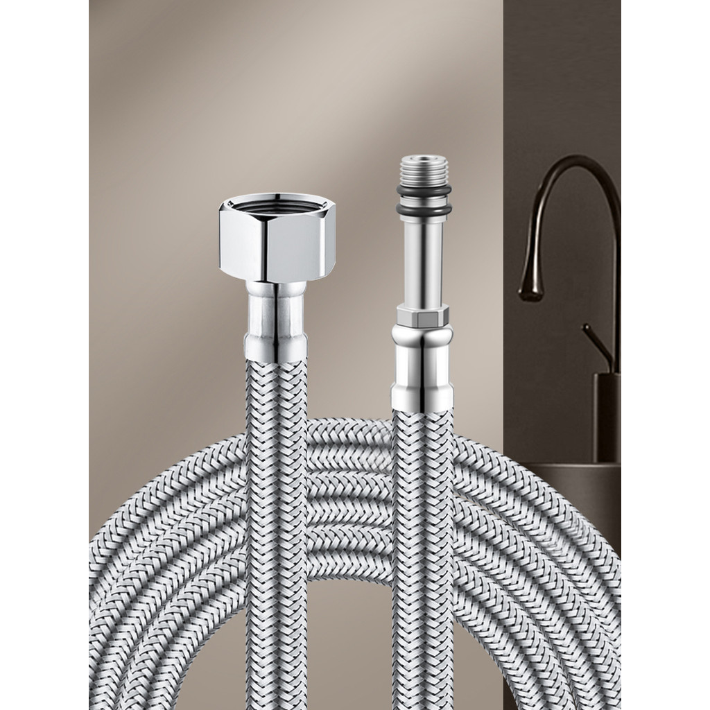 Torneira para lavatório de cozinha, mangueira de entrada de água quente e fria, tubo de conexão para lavatório, acessóri
