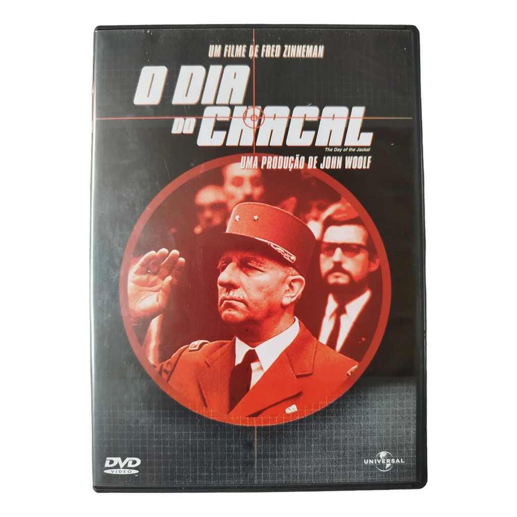 DVD Filme O Dia Do Chacal 1973 Novo Fred Zinneman John Woolf