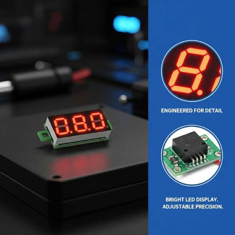 Artglococo 0.28 Polegada LED Voltímetro Digital 5-30V DC Mini Monitor De Tensão Para Sistemas De Fonte De Alimentação BR