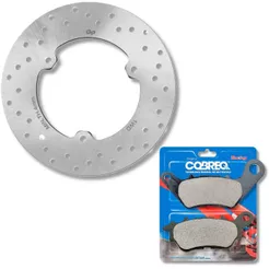 Disco de Freio Traseiro Mt 03 / Yzf R3 + Pastilhas Cobreq Racing (Semimetálica)