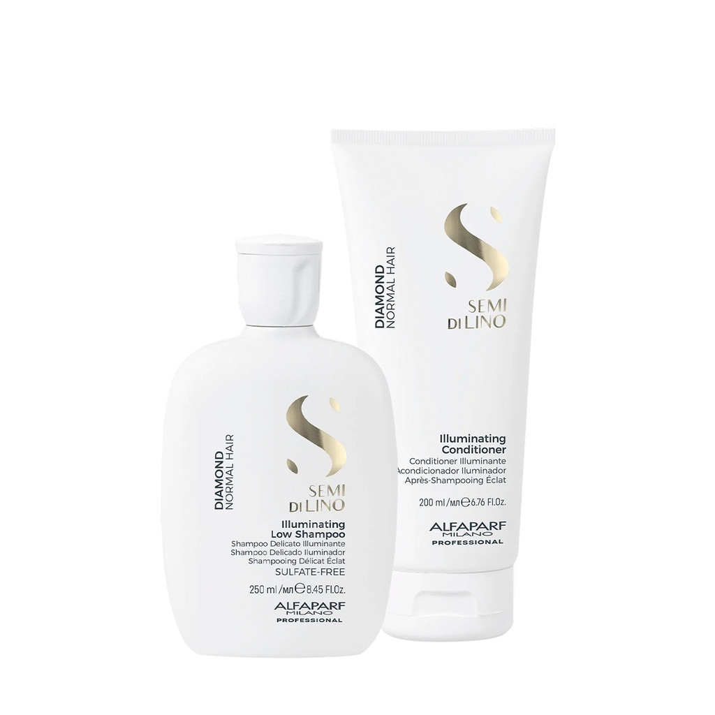 Kit Alfaparf Semi di Lino Diamond Illuminating - Brilho Intenso (2 produtos)
