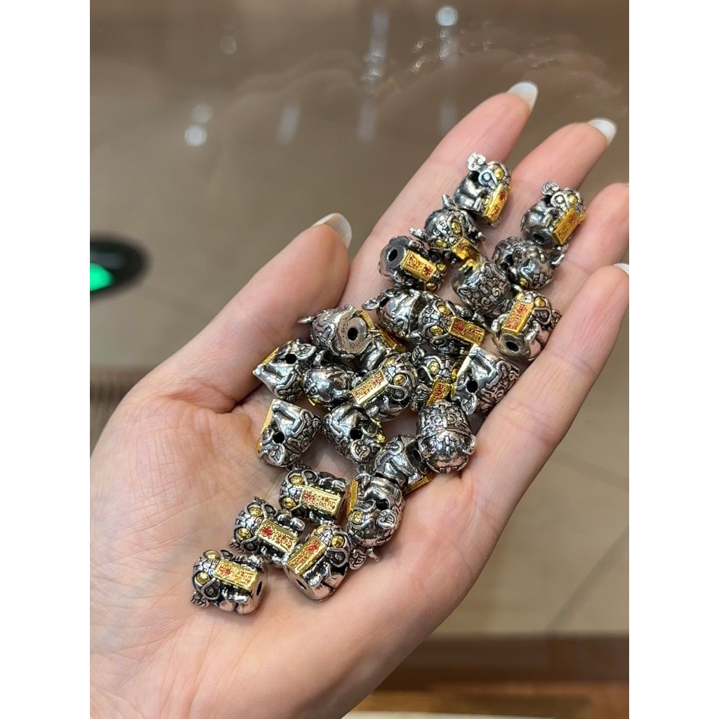 Cobre puro mítico besta t artesanal diy acessórios pulseira colar pingente acessórios moda All-Match S