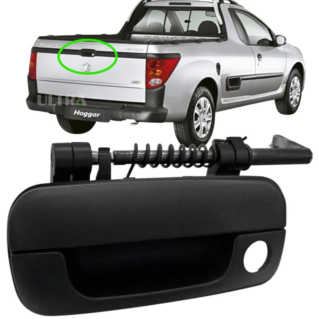 Maçaneta Tampa Traseira Caçamba para Peugeot Hoggar / Partner - Citroen Berlingo (Ori 82028 9101NG)  