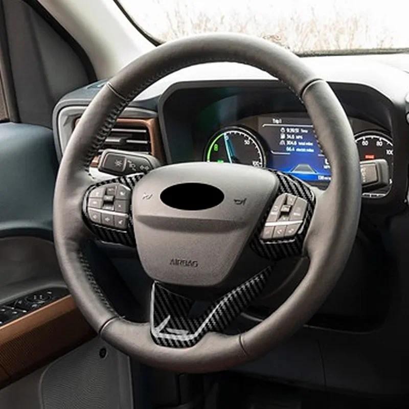 Botão Do Volante Carro Quadro Capa Guarnição Para Ford Maverick Acessórios Interiores 2022 2023 2024