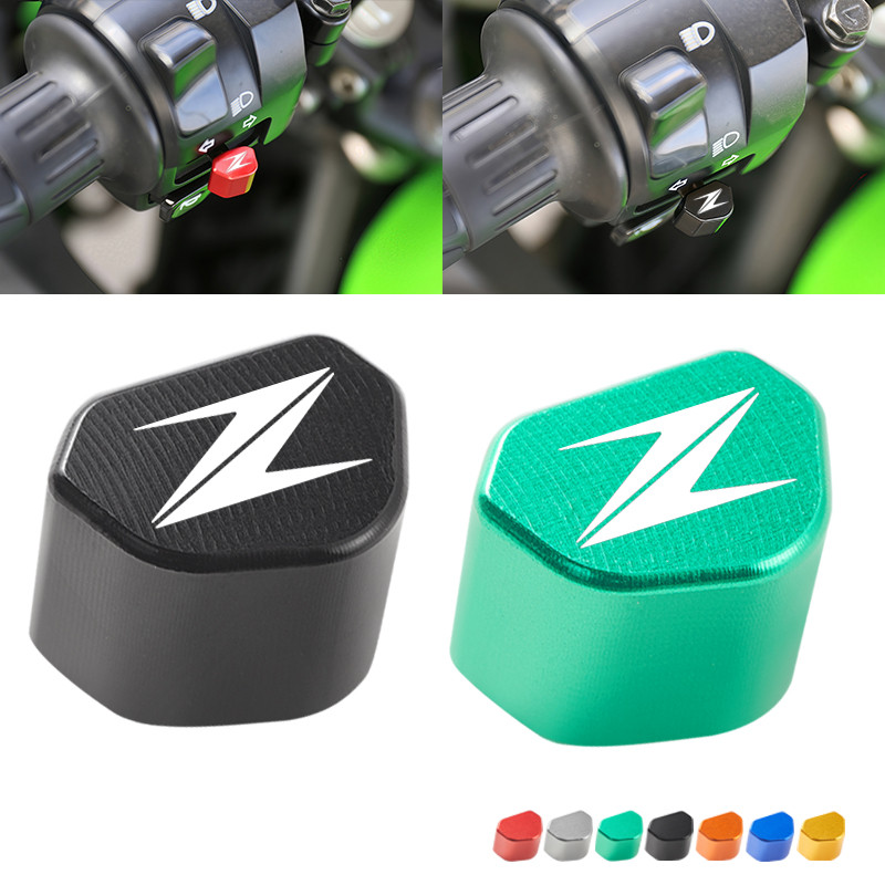 CNC Alumínio Botão Interruptor Da Motocicleta De Sinal Volta Tampa Chave Para KAWASAKI Novo Z400 2019 Z900 Z1000 Z800 Z7