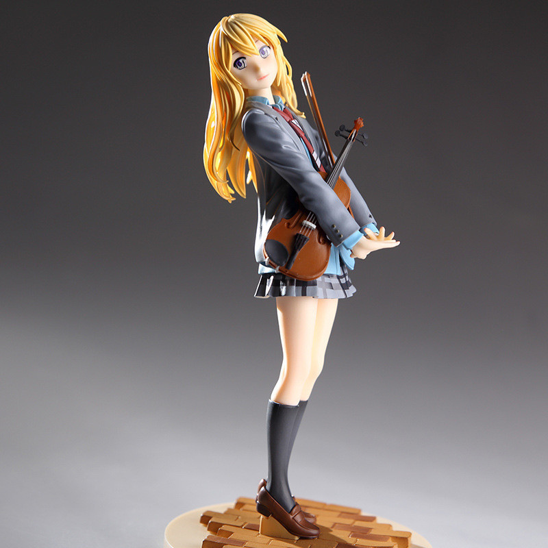 Moe Goods Museum: Sua Mentira em Abril - Figura de Violino de Kaori Miyazono em Posição de Pé, Ornamento Modelo com Braç