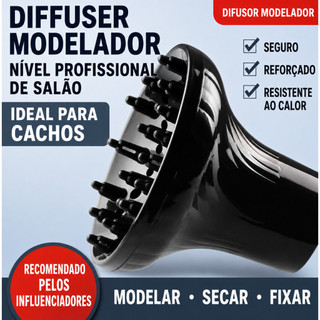 Difusor de Cachos Ar Universal para Secador de Cabelo