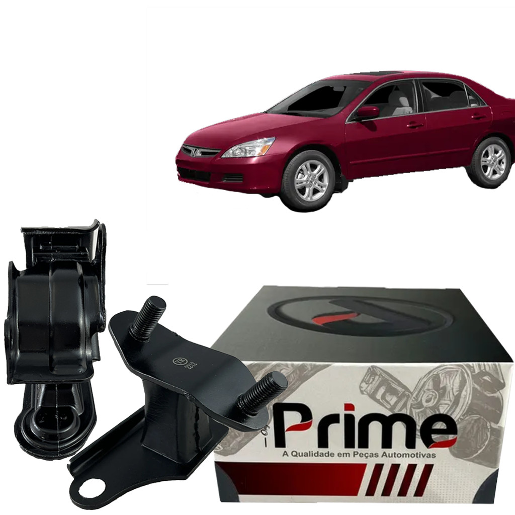 Kit Coxim do Motor Inferior Traseiro e Superior Esquerdo Honda Accord 3.0 2003 2004 2005 2006 e 2007