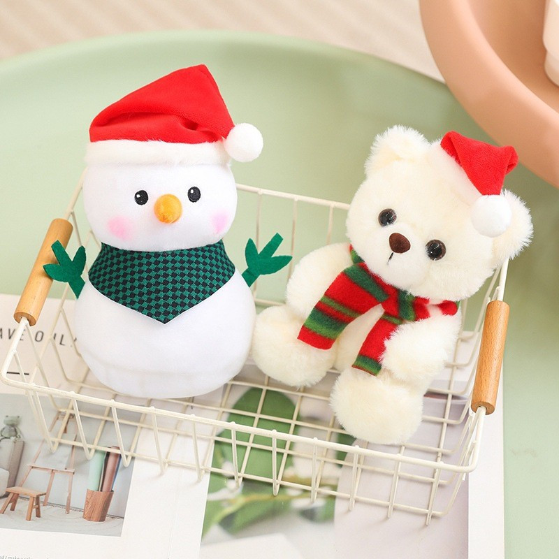 Papai Noel Boneco De Neve Alce Pinguim Brinquedo De Pelúcia Árvore De Natal Festival Decoração Ornamento Boneca Presente