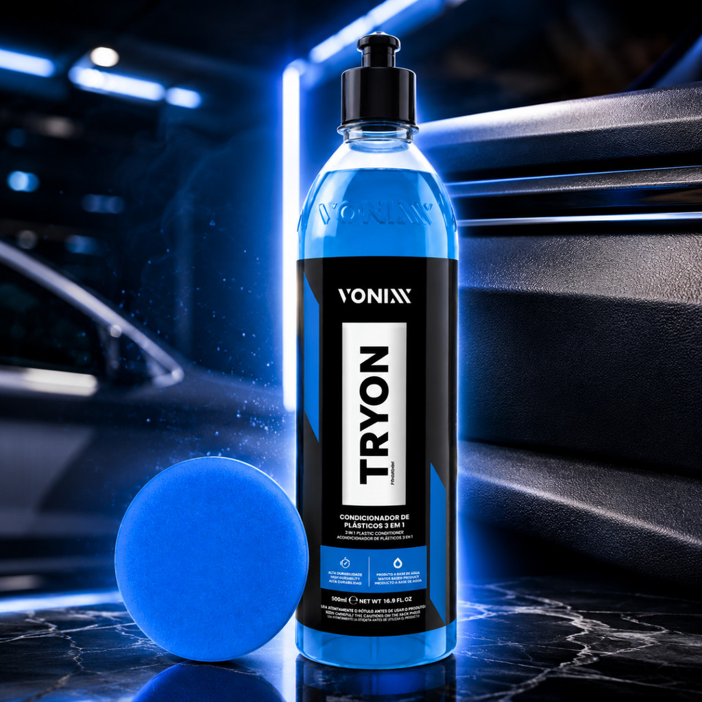 Tryon 500ml Vonixx Condicionador Renovador de Plásticos e Borrachas Com Aplicado