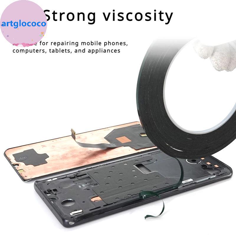 Artglococo 2-5MM 10M Rolo De Fita Adesiva Forte Para Tablet LCD Toque Moldura De Vidro Ba Capa Reparação Cola Dupla Face