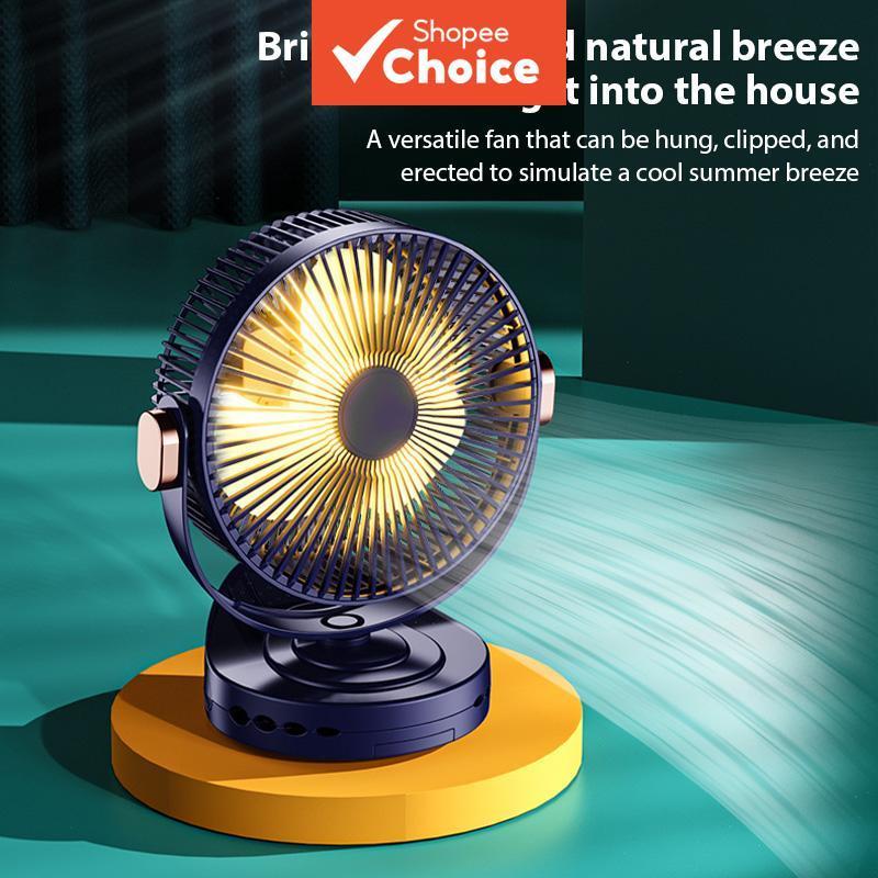 Ventilador de mesa de clip-on, 20000mAh, motor alemão, vento forte, silencioso, ventilador portátil sem fio, mini,