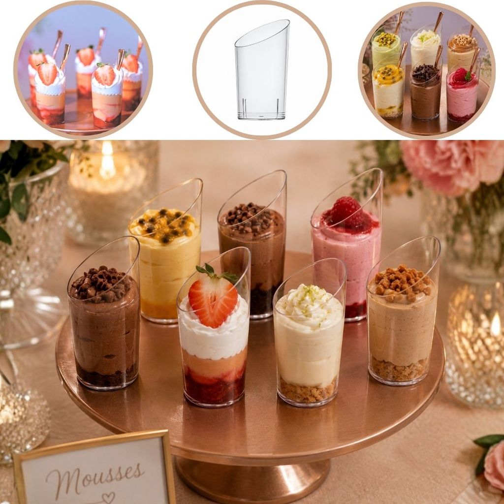 10~70 COPO PIC-061 VERRINE PARA DOCES ACRILICO 60ML (PLASTILANIA) CHOCO