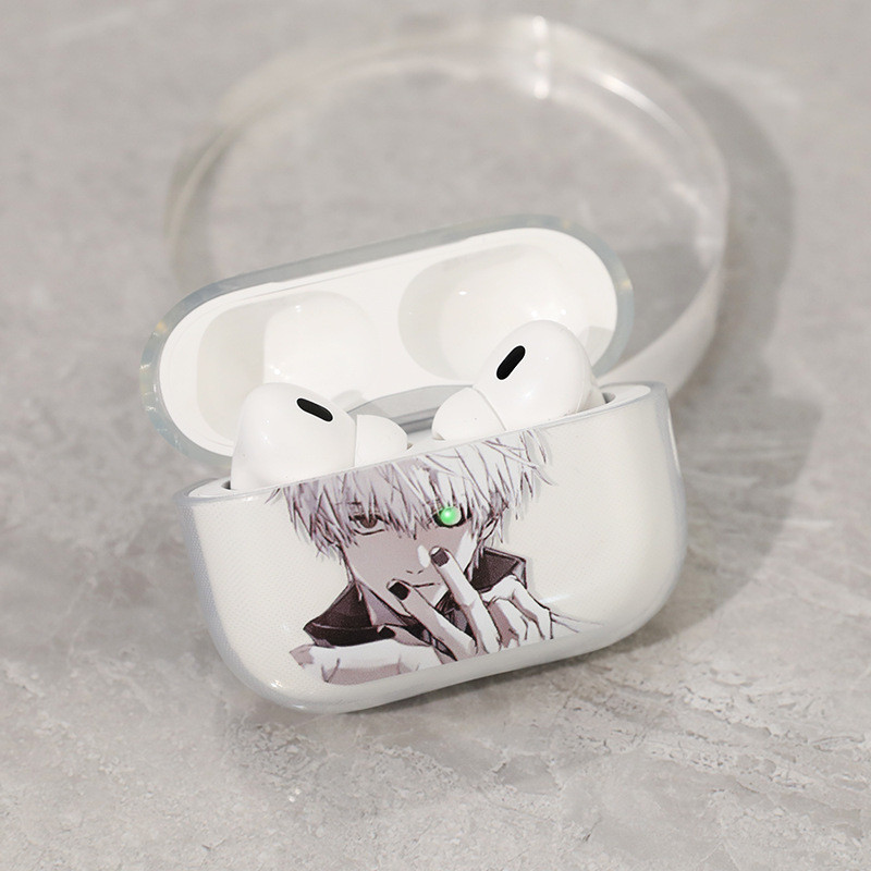 Anime Estilo Escuro AirPods Caso Pro 2/3/4 Capa Protetora À Prova De Choque Maci
