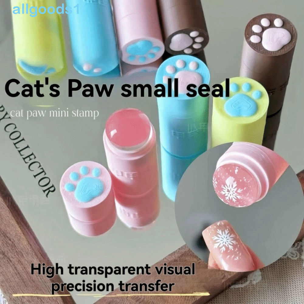 Carimbo De Unha De Gato ALLGOODS , Transparente Macio E Fofo Arte Colorido universal